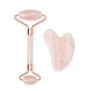 Rosenkvartsrulle och Gua Sha-set